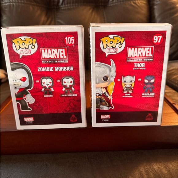 VAULTED Marvel Collector Corps Zombie Morbius/Thor Funko Pop - Picture 3 of 6